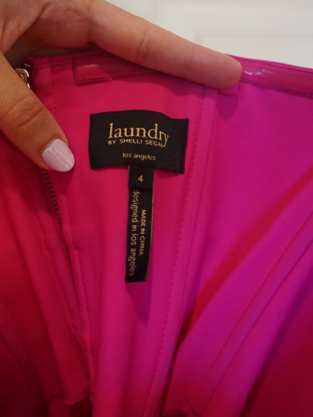 Laundry by Shelli Segal | Strapless Bandage Dress | Hot Pink | Size 4 - Picture 5 of 8